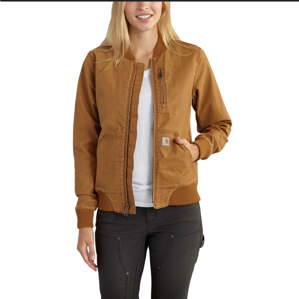 Carhartt Women’s Brown Duck Bomber Jacket